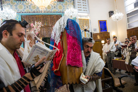 مراسم دعای کلیمیان برای سلامتی مقام معظم رهبری بمناسبت دهه فجر 